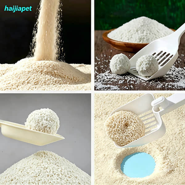 Cassava cat litter